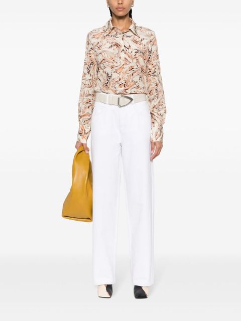 ISABEL MARANT Joanny mid-rise straight-leg jeans - White - zdjęcie produktu nr 2