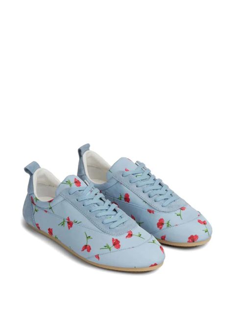 Jil Sander floral-print lace-up sneakers - Blue - zdjęcie produktu nr 2