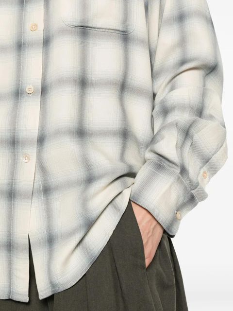 OUR LEGACY Forever plaid-pattern shirt - Neutrals