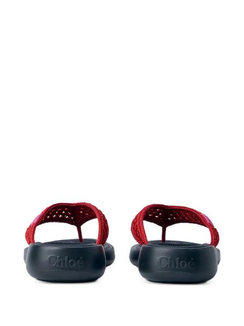 Chloé woven-strap sandals - Red - zdjęcie produktu nr 2