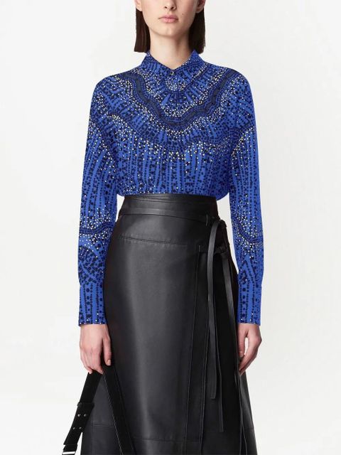 Altuzarra Chika printed silk shirt - Blue