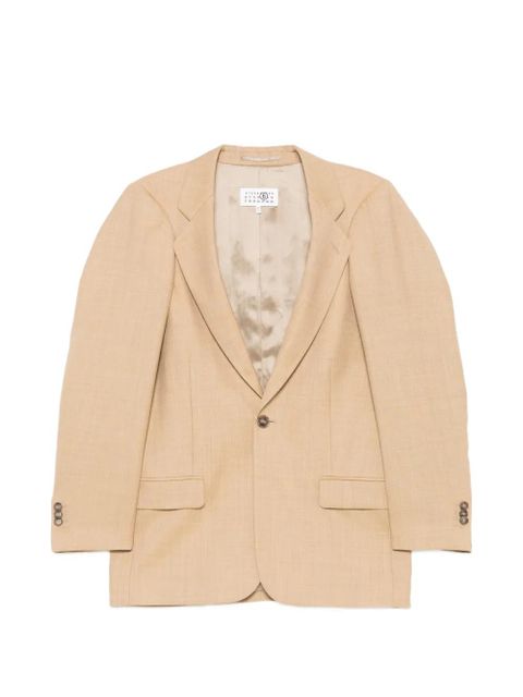 MM6 Maison Margiela single-breasted blazer - Neutrals - zdjęcie produktu nr 1