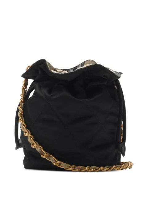 Burberry Horseshoe quilted chain-strap mini bag - Black
