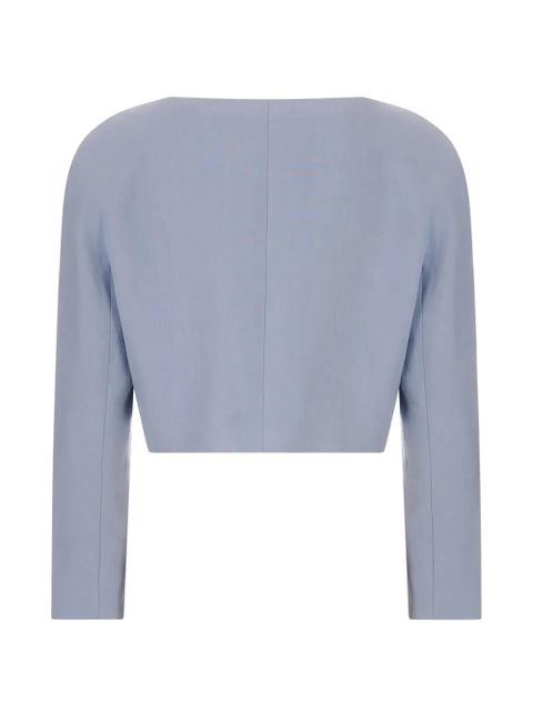 Chloé button-up cropped jacket - Blue - zdjęcie produktu nr 2