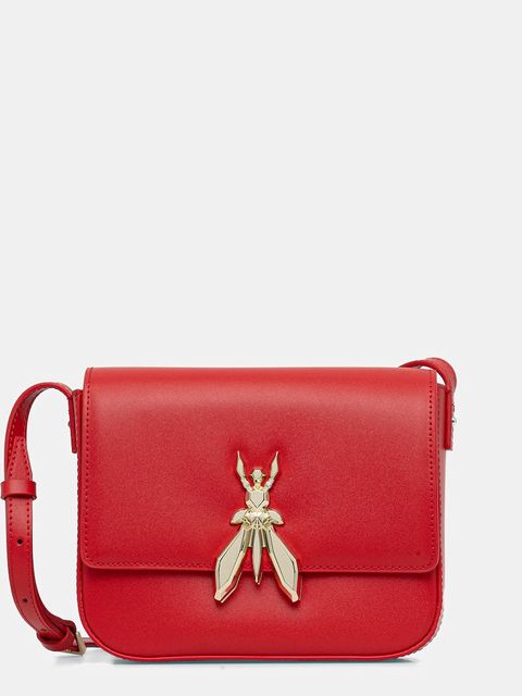 Patrizia Pepe torebka skórzana kolor czerwony 8B0303 L061 - zdjęcie produktu nr 1