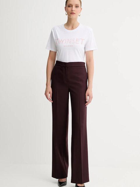 Twinset t-shirt bawełniany damski kolor biały 251TT2042 - zdjęcie produktu nr 2