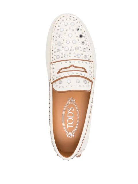 Tod's Gommino Macro studded loafers - White