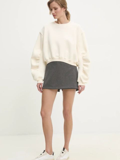 Answear.LAB spódnicospodnie damskie kolor szary wzorzyste high waist