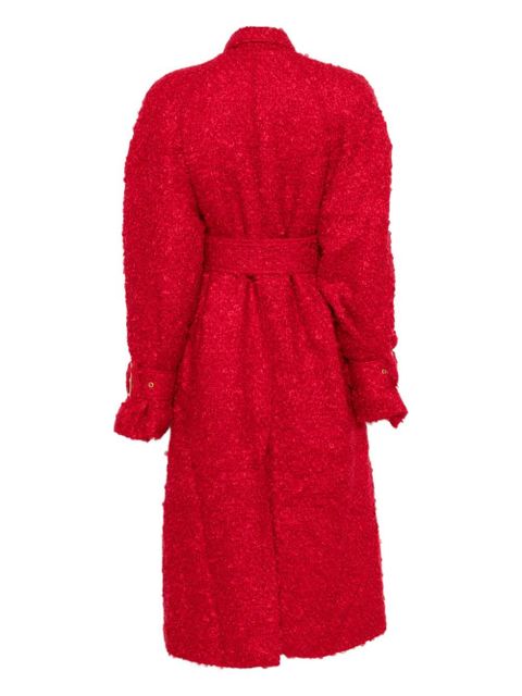 Rowen Rose tweed trench coat - Red