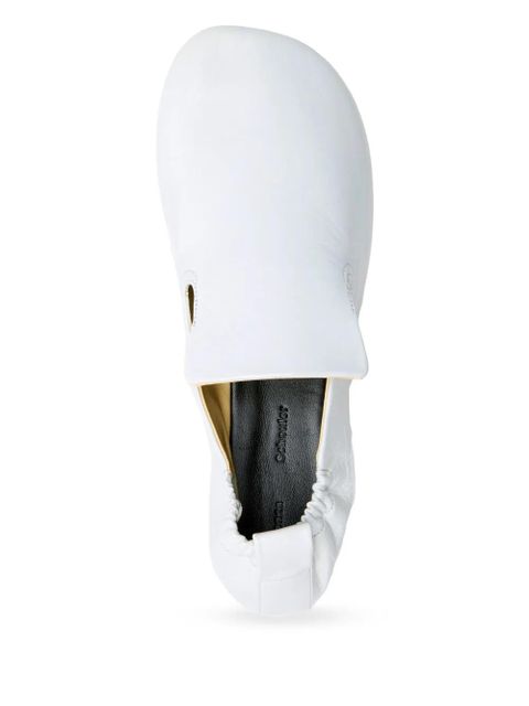 Proenza Schouler ruched leather loafers - White