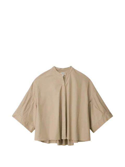 STAUD Enzo pleated top - Neutrals - zdjęcie produktu nr 1