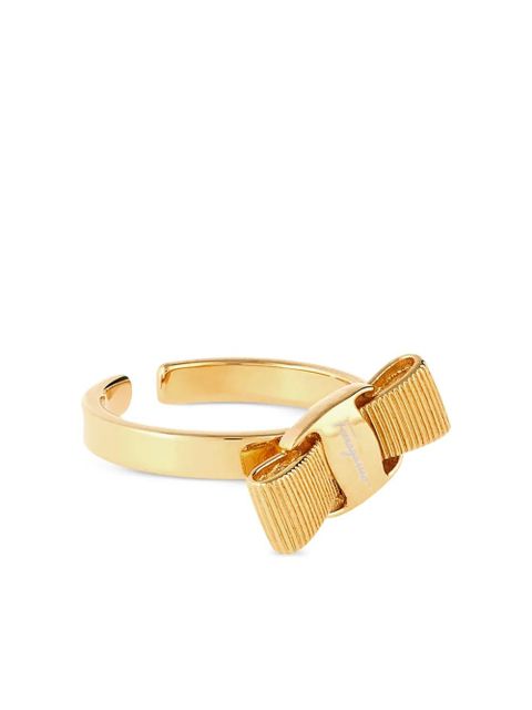 Ferragamo Vara bow polished ring - Gold