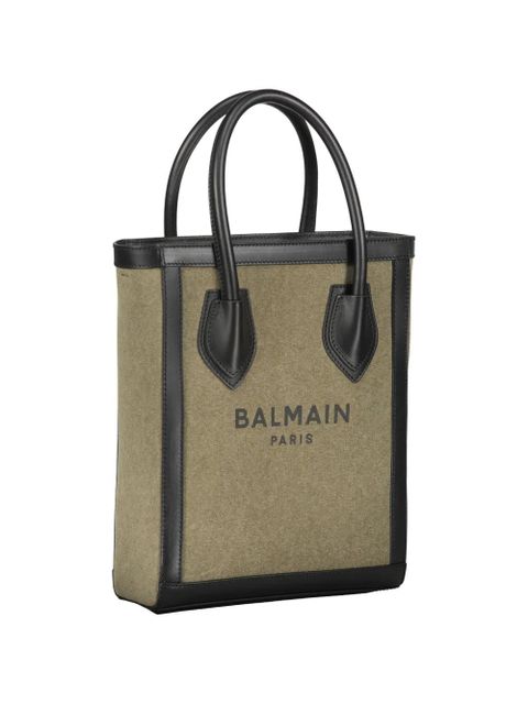 Balmain logo tote bag - Green