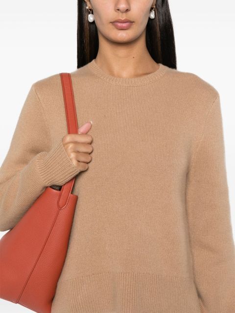 TOTEME cropped crew-neck sweater - Brown