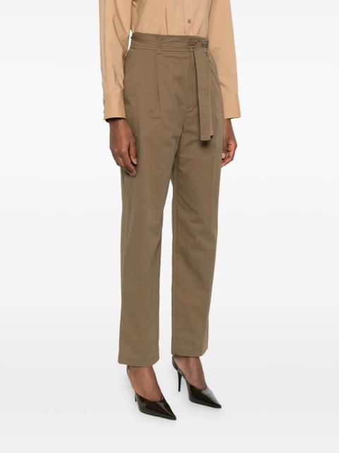 Saint Laurent belted trousers - Green