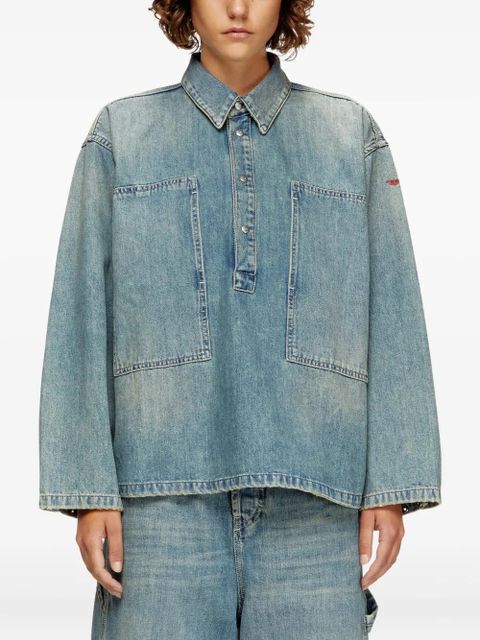 Diesel pocket-detail denim shirt - Blue