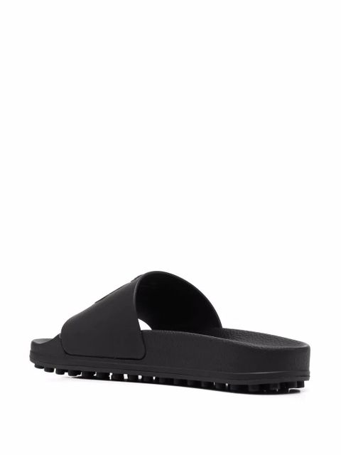 Tod's logo-embossed slides - Black - zdjęcie produktu nr 2