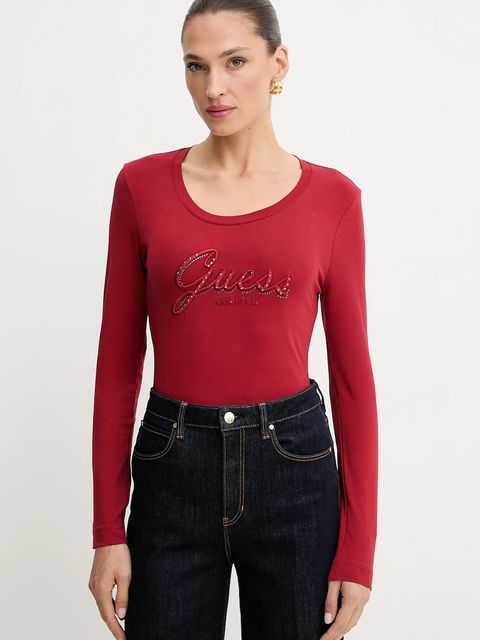 Guess longsleeve kolor czerwony W5YI26 J1314 - zdjęcie produktu nr 1