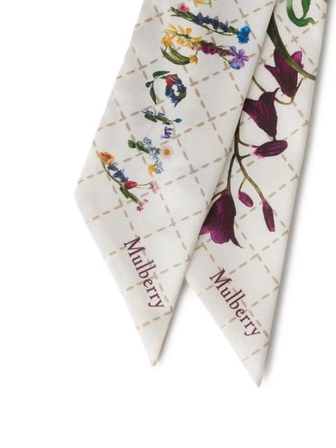 Mulberry floral-print scarf - Neutrals - zdjęcie produktu nr 2