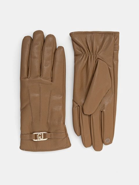 Liu Jo rękawiczki damskie kolor brązowy 2F5061.E0002 - zdjęcie produktu nr 1