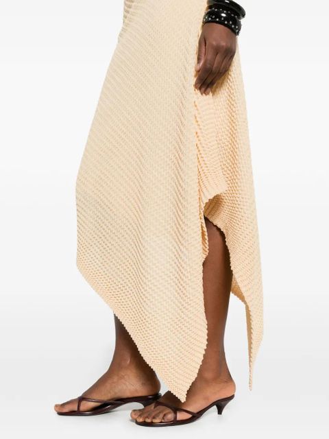 Victoria Beckham asymmetric-hem midi skirt - Neutrals