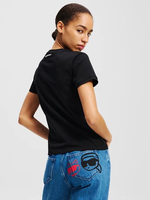 Karl Lagerfeld t-shirt bawełniany IKON - zdjęcie produktu nr 1