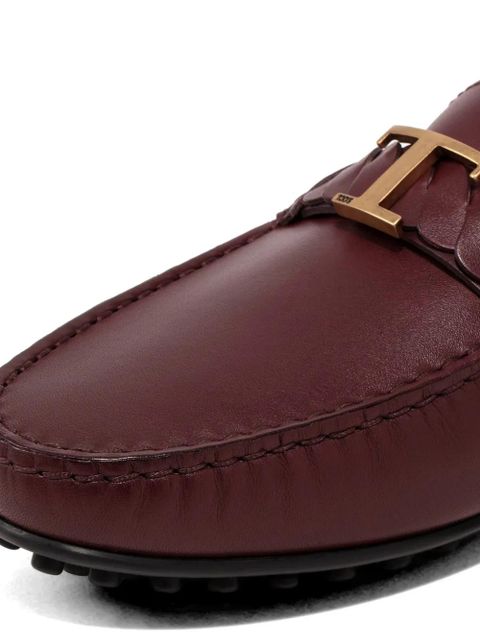 Tod's logo-detail loafers - Brown