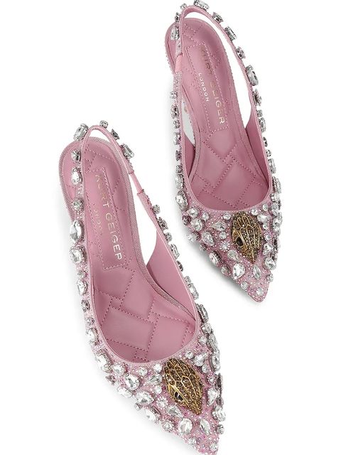 Kurt Geiger London szpilki Belgravia C High Sling kolor różowy 5385853609