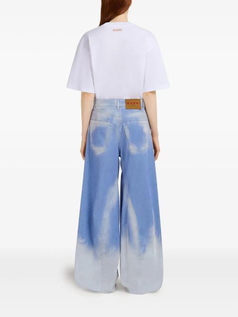 Marni dyed wide-leg jeans - Blue