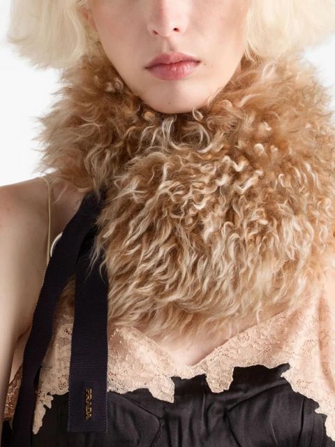 Prada lace-details midi dress - Black