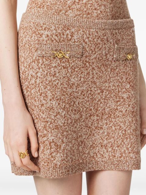 Versace Medusa '95 knitted miniskirt - Neutrals
