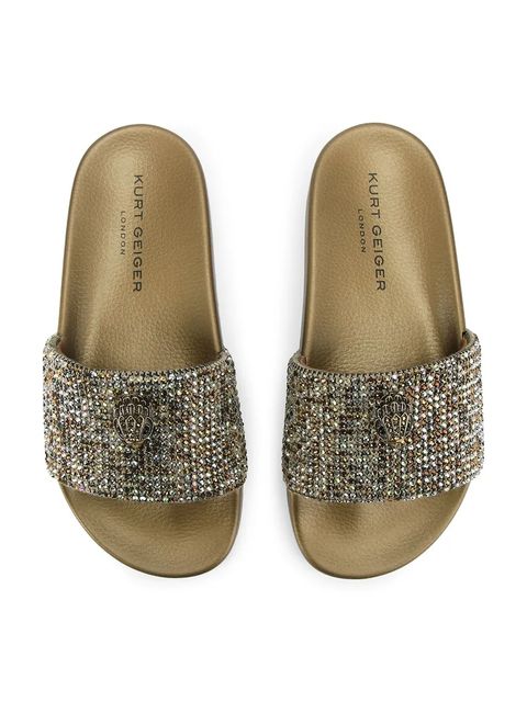 Kurt Geiger London klapki Meena Eagle damskie kolor złoty 7400260999 - zdjęcie produktu nr 2