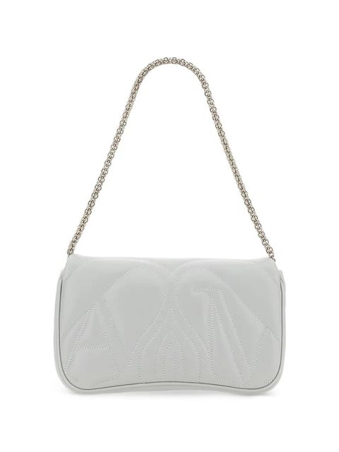 Alexander McQueen logo chain shoulder bag - Grey - zdjęcie produktu nr 2