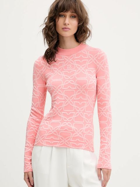 HUGO sweter damski kolor różowy lekki 50542604 - zdjęcie produktu nr 1