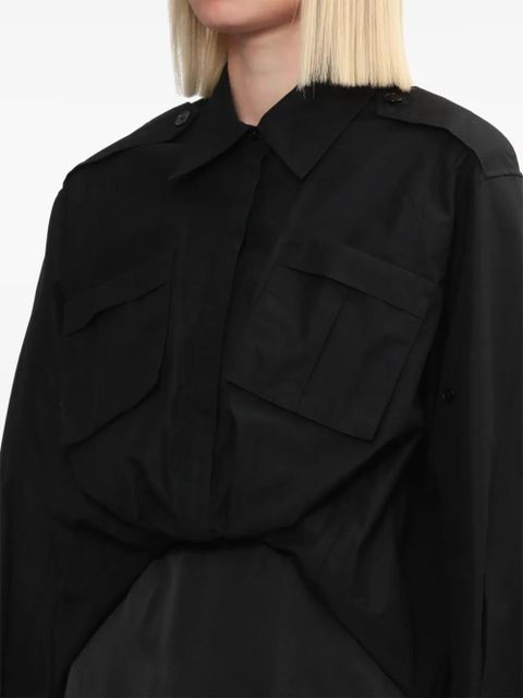3.1 Phillip Lim draped shirt dress - Black