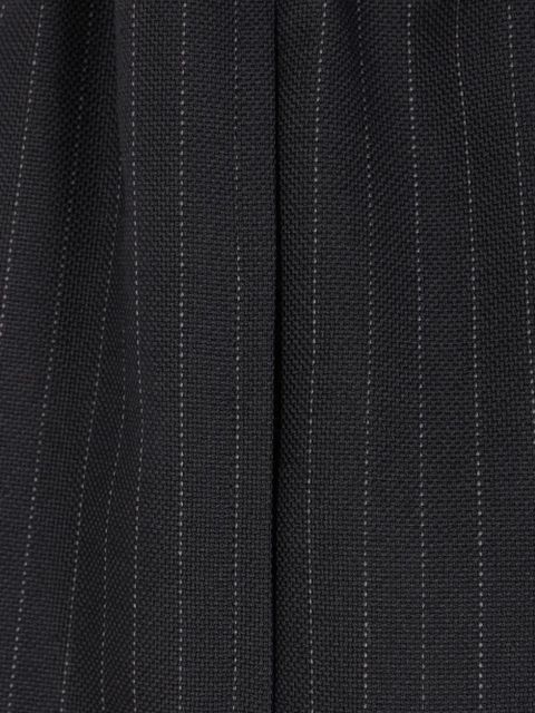 Comme Des Garçons pinstripe elasticated trousers - Black