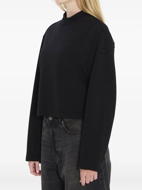 Moncler x EE72 by Edward Enninful logo-patch long-sleeve sweatshirt - Black
