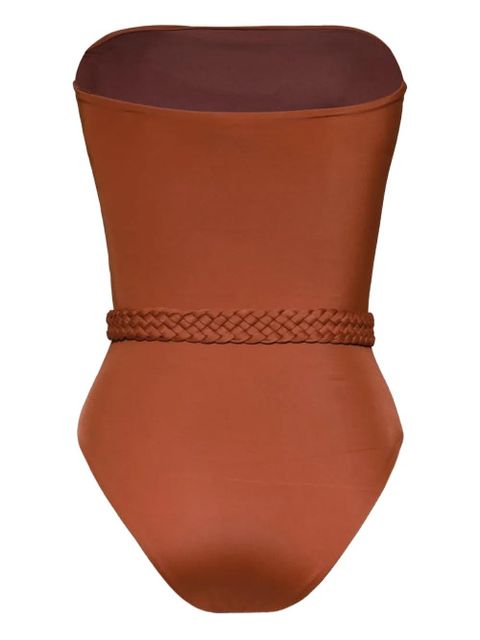 Johanna Ortiz The Classic braided-belt swimsuit - Brown - zdjęcie produktu nr 2