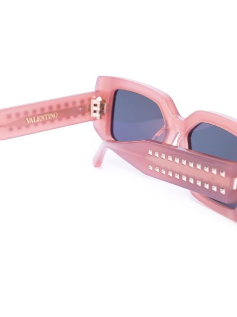 VALENTINO GARAVANI EYEWEAR rectangular-frame sunglasses - Pink