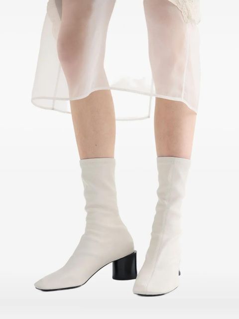 Jil Sander block-heel ankle boots - White
