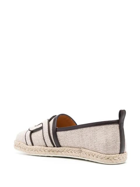 Tod's Kate piped-trimming espadrilles - Neutrals