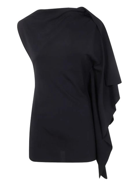 Sportmax draped one-shoulder top - Black - zdjęcie produktu nr 1