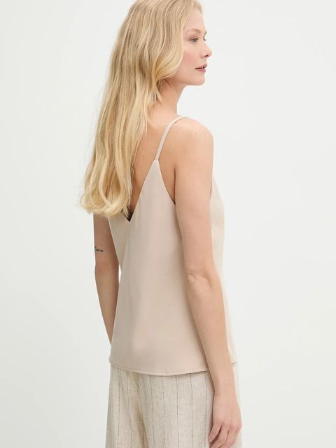 Answear.LAB top damska kolor beżowy gładka