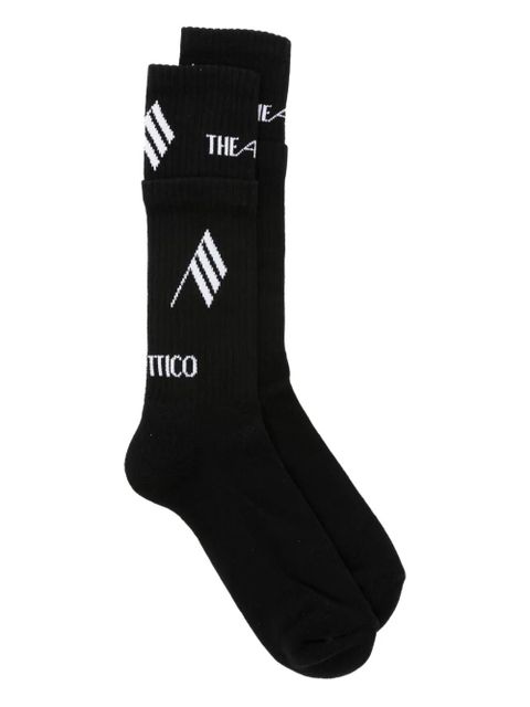 The Attico flag-pattern socks - Black - zdjęcie produktu nr 1