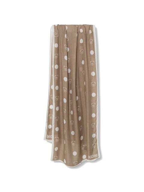 Moschino patterned scarf - Neutrals - zdjęcie produktu nr 1