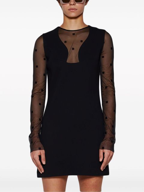 Givenchy 4G tulle minidress - Black