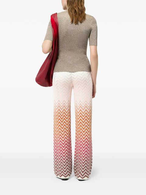 Missoni zigzag-patterned trousers - White