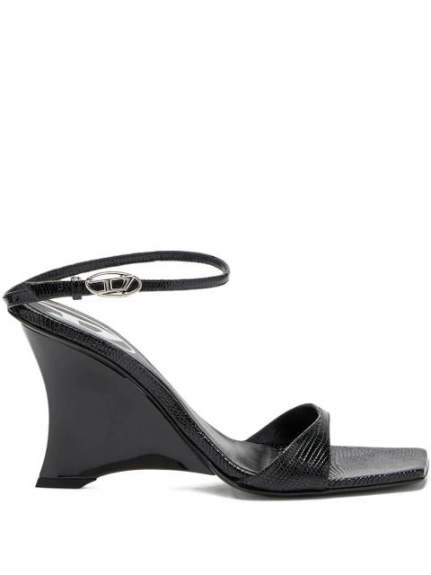 Diesel lizard-effect sandals - Black - zdjęcie produktu nr 1