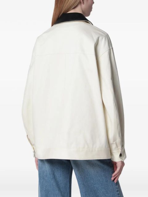 ANINE BING Holden contrast-collar jacket - Neutrals
