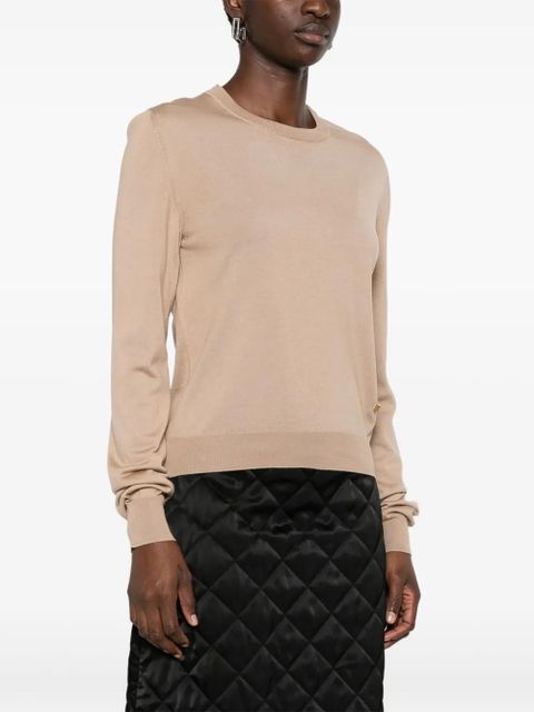 Moschino fine-knit sweater - Brown